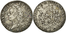 France, Louis XV, Écu à la vieille tête, 1772, Limoges, Silver, VF(30-35)