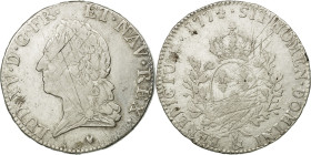 France, Louis XV, Écu à la vieille tête, 1774, Aix, Silver, VF(30-35)