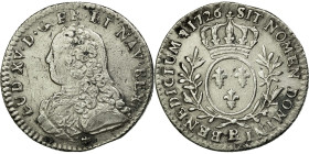 France, Louis XV, 1/10 Écu aux branches d'olivier, 1726, Orléans, Silver