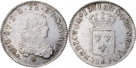 France, Louis XV, 1/3 écu de France, 1721, Bayonne, reformed, Silver