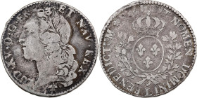 France, Louis XV, 1/2 Écu au bandeau, 1761, Bayonne, Silver, VF(30-35)