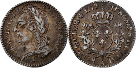 France, Louis XV, 1/10 Ecu à la vieille tête, 1772, Paris, Silver, VF(30-35)