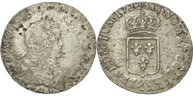 France, Louis XV, 1/6 Écu de France, 1722, Rennes, reformed, Silver, EF(40-45)