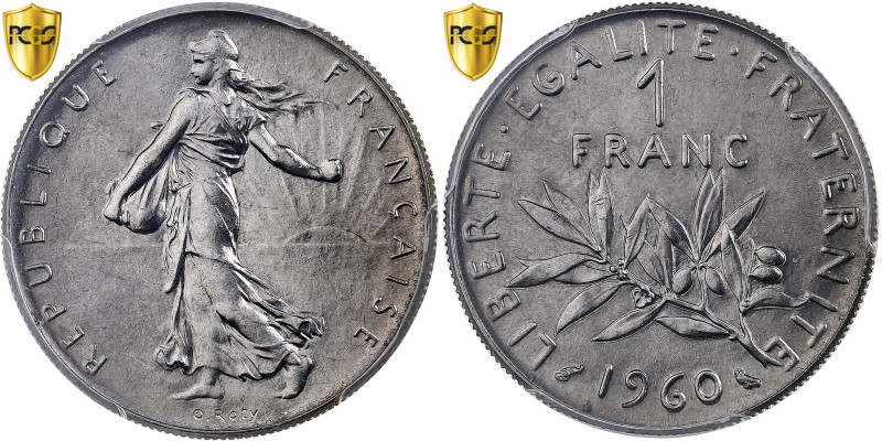 France, Franc, Semeuse, 1960, Paris, Nickel, PCGS, MS66, Le Franc:F.226
Seed So...