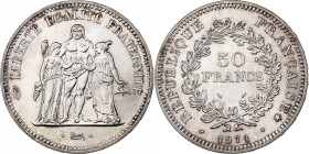 France, 50 Francs, Hercule, 1974, Monnaie de Paris, Hybrid, Silver, AU(55-58)