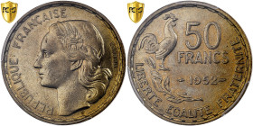 France, 50 Francs, Guiraud, 1952, Paris, Cupro-Aluminium, PCGS, MS64