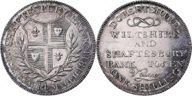 Great Britain, Shilling, Silver Token, Wiltshire and Shaftesbury Bank, 1811