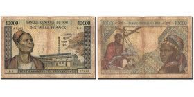 Banknote, Mali, 10,000 Francs, undated 1970-84, Undated, KM:15f, VG(8-10)