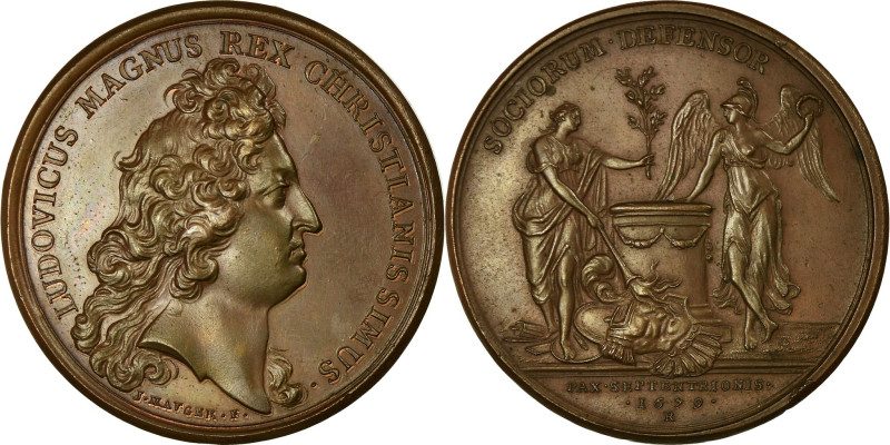 France, Medal, Louis XIV, La Paix du Nord, Saint-Germain, 1679, Bronze, Mauger
...