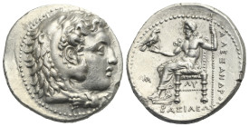KINGS OF MACEDON. Alexander III 'the Great', 336-323 BC. Tetradrachm (Silver, 28.87 mm, 17.08 g). Babylon, struck under Archon, Dokimos, or Seleukos I...