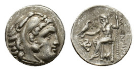 KINGS OF MACEDON. Alexander III the Great, 336-323 BC. Drachm (Silver, 17.68 mm, 4.18 g). Lampsacus, circa 310-301 BC. Head of Herakles right wearing ...