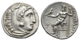 KINGS OF MACEDON. Philip III Arrhidaeus, 323-317 BC. Drachm (Silver, 26.25 mm, 4.28 g). Magnesia ad Maeandrum. Struck under Menander or Kleitos, circa...