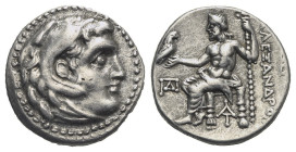 KINGS OF MACEDON. Antigonos I Monophthalmos as strategos of Asia, 320-306/5 BC, or king, 306/5-301 BC. Drachm (Silver, 16.37 mm, 4.25 g) Magnesia ad M...