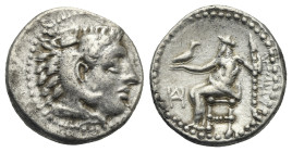 KINGS OF MACEDON. Alexander III the Great, 336-323 BC. Drachm (Silver, 16.59 mm, 4.19 g) Miletos, Struck under Philoxenos, circa 325-323 BC. Head of H...