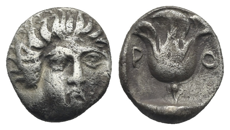 ISLANDS OFF CARIA. Rhodos. Rhodes. Circa 408-390 BC. Hemidrachm (Silver, 11.72 m...