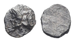 CILICIA. Mallos(?). Circa 425-385 BC. Tetartemorion (Silver, 5.69 mm, 0.14 g). Forepart of man-headed bull right. Rev. Blank. Cf. SNG Levante 141 (bul...