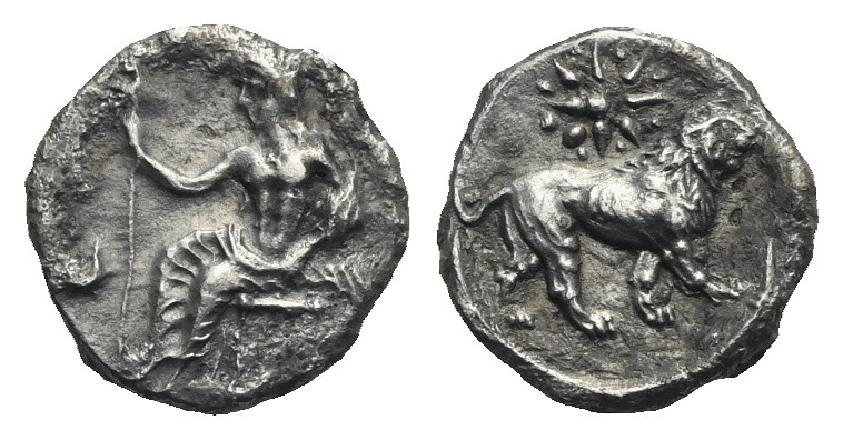 CILICIA. Tarsos. Mazaios, satrap of Cilicia, circa 361/0-334 BC. Obol (Silver, 1...