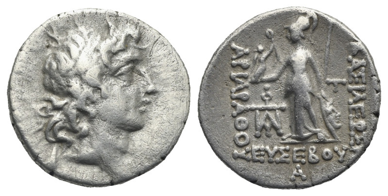 KINGS OF CAPPADOCIA. Ariarathes V Eusebes Philopator, 163-130 BC. Drachm (Silver...
