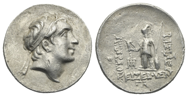 KINGS OF CAPPADOCIA. Ariarathes V Eusebes Philopator, 163-130 BC. Drachm (Silver...