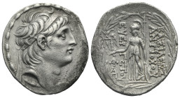 SELEUKID KINGS. Antiochus VII, 138-129 BC. Tetradrachm (Silver, 31.08 mm, 16.51 g). Antioch on the Orontes, circa 120-129 BC. Diademed head of Antioch...