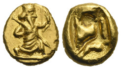 PERSIA. Achaemenid Kings. Time of Xerxes II to Artaxerxes II, circa 420-375 BC. Daric (Gold, 15.51 mm, 8.29 g). Sardes. Persian Great King or hero, we...