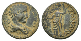 PISIDIA. Termessos Major. Pseudo-autonomous issue. Bronze, circa 180-230 (Bronze, 25.05 mm, 9.73 g). TEΡ[MHC]CEΩN Bare-headed and draped bust of Herme...
