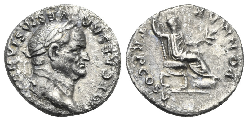 Vespasianus, 69-79. Denarius (Silver, 19.20 mm, 3.07 g). Roma, 74. [IM]P CAESAR ...