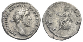 Antoninus Pius, 138-161. Denarius (Silver, 18.51 mm, 3.08 g). Rome, circa AD 141-143. ANTONINVS AVG PIVS P P TR P COS III Laureate head right. Rev. IT...