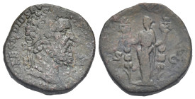 Didius Julianus, 193. Sestertius (Bronze, 27.75 mm, 21.04). Rome, 193. [IMP] CAES M DID SEV-[ER IVLIAN AVG] Laureate head right. Rev. [CONCORD MILIT] ...