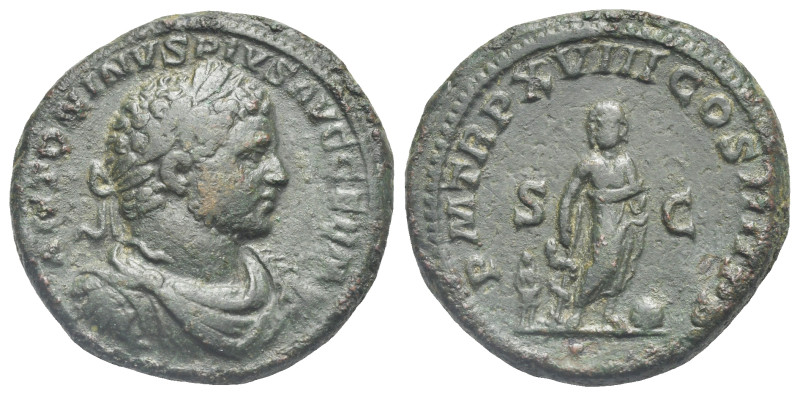 Caracalla, 198-217. As (Bronze, 26.20 mm, 11.32 g), Rome, 215. ANTONINVS PIVS AV...