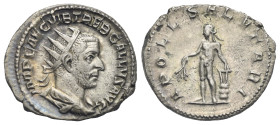 Trebonianus Gallus, 251-253. Antoninianus (Silver, 22.33 mm, 3.0 g). Rome. IMP CAE C VIB TREB GALLVS AVG Radiate, draped and cuirassed bust to right. ...