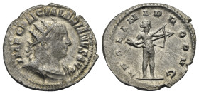 Valerian I, 253-260. Antoninianus (Silver, 22.81 mm, 3.28 g). Rome, 253. IMP C P LIC VALERIANVS AVG Radiate, draped and cuirassed bust of Valerian I t...