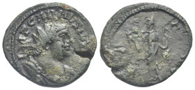 Carausius, 286-293. Antoninianus (Bronze, 22.06 mm, 4.42 g). Londinium. IMP CARAVSIV[S P F AVG] Radiate, draped and cuirassed bust right. Rev. [P]AX A...