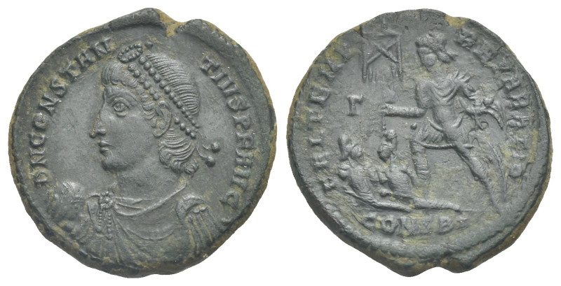 Constantius II, as Augustus, 337-361. Centenionalis (Bronze, 22.50 mm, 4.57 g). ...