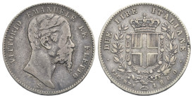 ITALY. Provisional Government of Tuscany. Vittorio Emanuele II, 1859-1861. 2 Lire 1860-B (Silver, 26.96 mm, 9.71 g). Firenze. VITTORIO EMANUELE RE ELE...