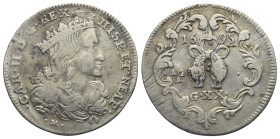 ITALY. Naples. Charles II, 1665-1700. Tarì 1695 (Silver, 24.69 mm, 4.27 g). Antonio Giovane and Francesco Antonio Ariani mintmasters; Giovanni Monteme...