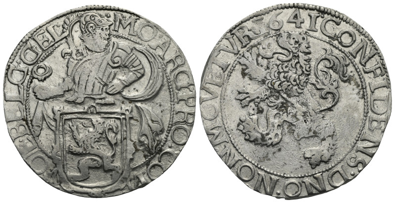 NETHERLAND. Province of Gelderland. Lion Daalder 1646 (Silver, 40.69 mm, 27.11 g...