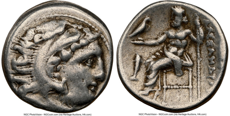 MACEDONIAN KINGDOM. Alexander III the Great (336-323 BC). AR drachm (17mm, 11h)....