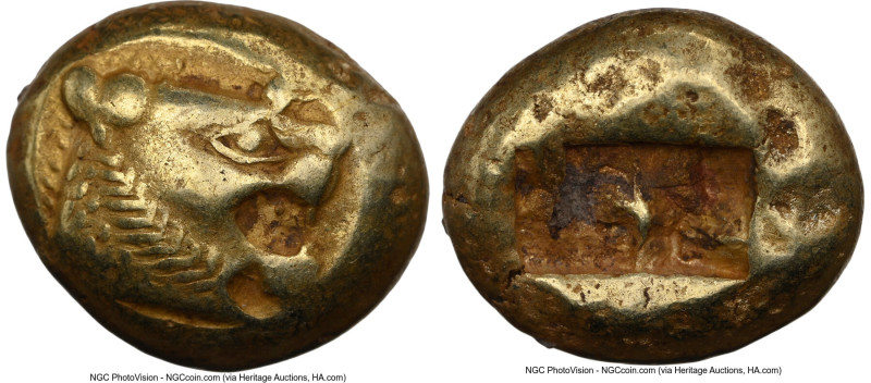 LYDIAN KINGDOM. Alyattes or Walwet (ca. 610-546 BC). EL third-stater or trite (1...