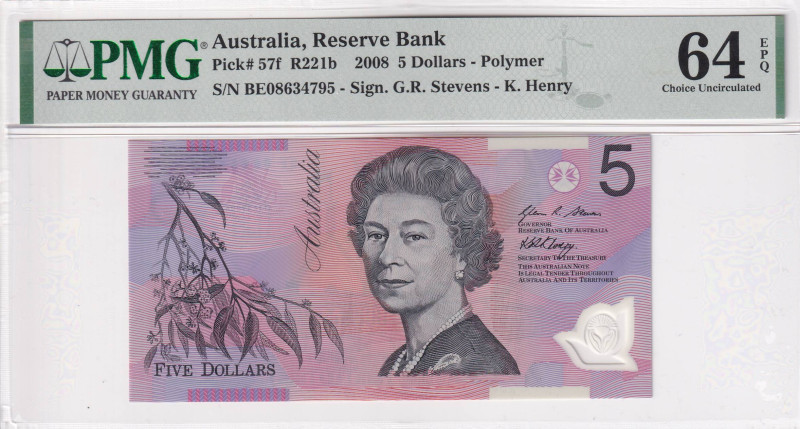 Australia, 5 Dollars, 2008, UNC, p57f

Estimate: USD 30-60