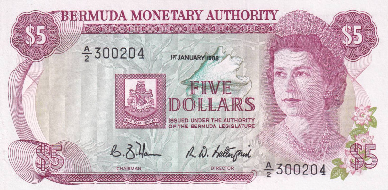 Bermuda, 5 Dollars, 1988, UNC(-), p29d

Estimate: USD 20-40