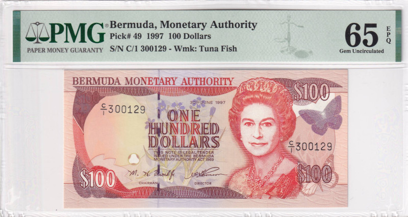 Bermuda, 100 Dollars, 1997, UNC, p49

Estimate: USD 750-1500