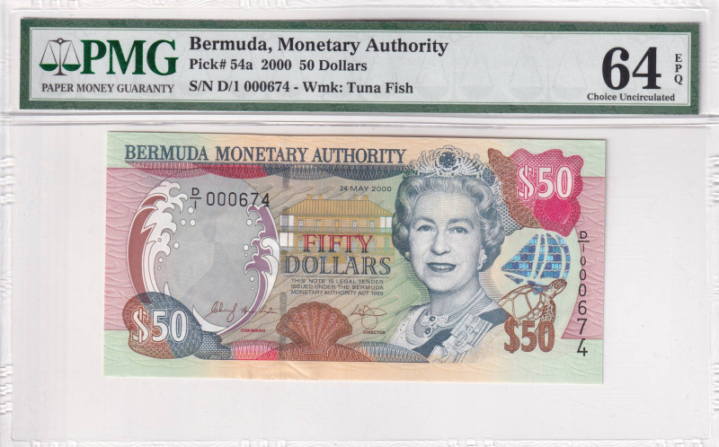 Bermuda, 50 Dollars, 2000, UNC, p54a

Estimate: USD 150-300