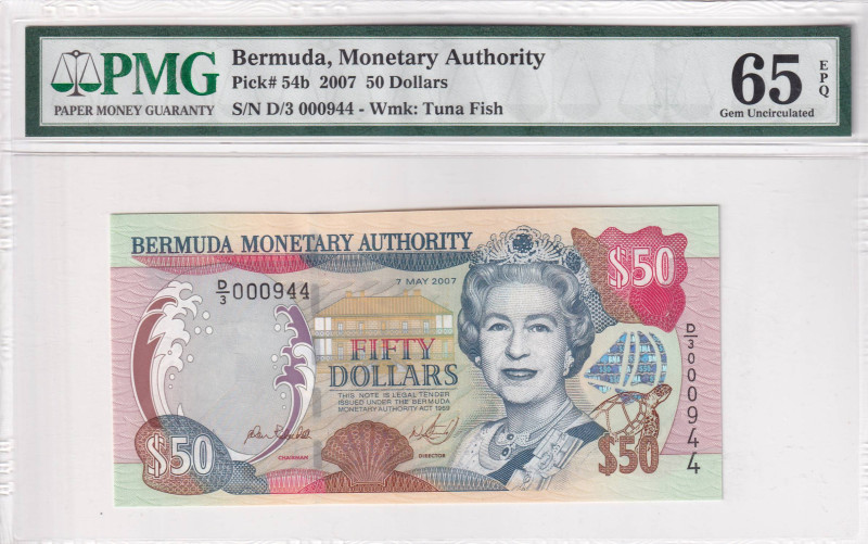 Bermuda, 50 Dollars, 2007, UNC, p54b

Estimate: USD 100-200