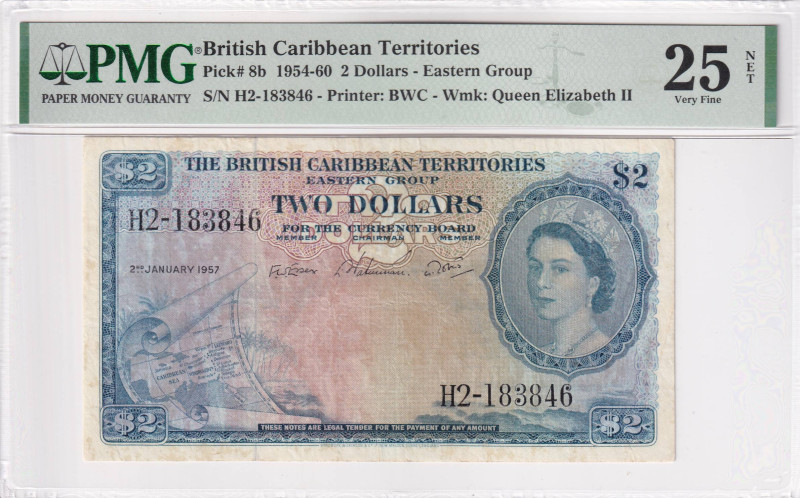 British Caribbean Territories, 2 Dollars, 1954/1960, VF, p8b

Estimate: USD 15...