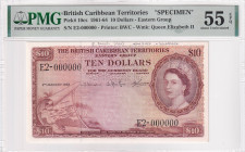 British Caribbean Territories, 10 Dollars, 1961/1964, AUNC, p10cs, SPECIMEN

Estimate: USD 1000-2000