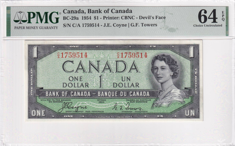 Canada, 1 Dollar, 1954, UNC, p66a

Estimate: USD 150-300