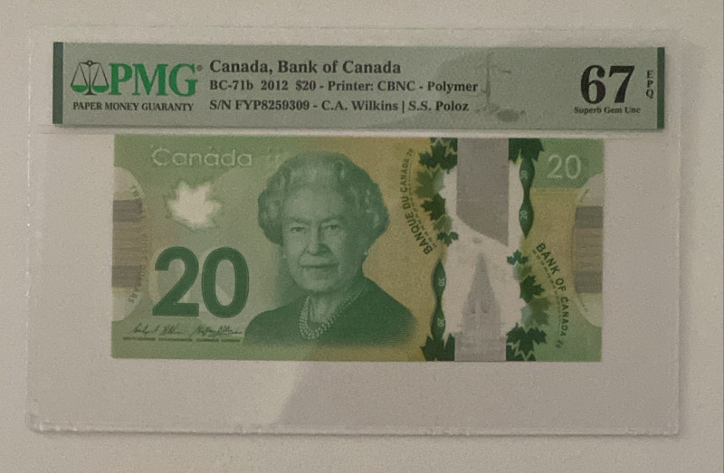 Canada, 20 Dollars, 2012, UNC, p108b

Estimate: USD 40-80