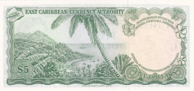 East Caribbean States, 5 Dollars, 1965, UNC, p14k

Estimate: USD 60-120