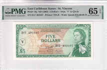 East Caribbean States, 5 Dollars, 1965, UNC, p14q

Estimate: USD 100-200